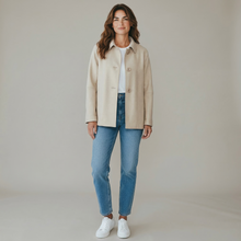 Load image into Gallery viewer, Cinzia Rocca Double Face Wool Short Coat - Sand
