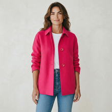 Load image into Gallery viewer, Cinzia Rocca Double Face Wool Short Coat - Fuchsia
