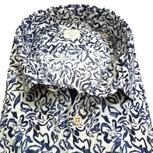 Load image into Gallery viewer, GMF SS Cotton Poplin Shirt Blue Floral Print
