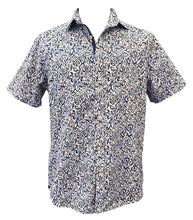 Load image into Gallery viewer, GMF SS Cotton Poplin Shirt Blue Floral Print

