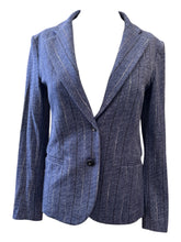 Load image into Gallery viewer, GoodMatch Cotton Stretch Blazer Blue Stripe

