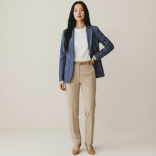 Load image into Gallery viewer, GoodMatch Cotton Stretch Blazer Blue Stripe
