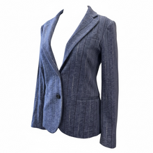 Load image into Gallery viewer, GoodMatch Cotton Stretch Blazer Blue Stripe
