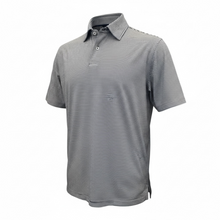 Load image into Gallery viewer, Hartford SS Knit Polo Stripe Navy and White
