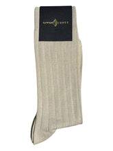 Load image into Gallery viewer, Sozzi Milano Solid Ribbed 80 Cotton Socks
