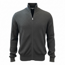 Load image into Gallery viewer, Gran Sasso Full Zip Popcorn Stitch Sweater Loden Green
