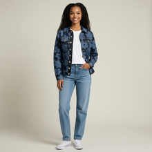 Load image into Gallery viewer, Alessandro Enriquez Flower Power Denim Jacket
