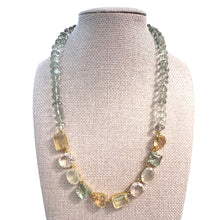 Load image into Gallery viewer, Bounkit Necklace of Green Amethyst Beads &amp; Multi Shaped Stones
