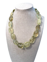 Load image into Gallery viewer, Bounkit Necklace w/Tumbled Cabochon Lemon Quartz
