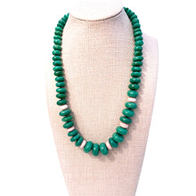 Load image into Gallery viewer, Bounkit Necklace of Graduated Chrysoprase Rondelles

