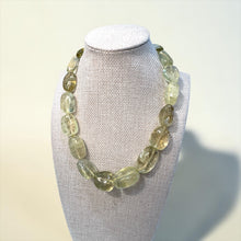 Load image into Gallery viewer, Bounkit Necklace w/Tumbled Cabochon Lemon Quartz
