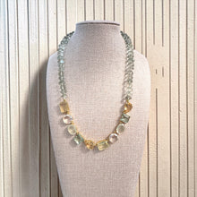 Load image into Gallery viewer, Bounkit Necklace of Green Amethyst Beads &amp; Multi Shaped Stones
