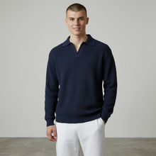 Load image into Gallery viewer, Gran Sasso Cotton/Linen Blend Polo Sweater
