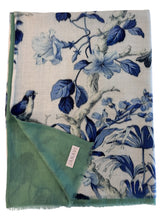 Load image into Gallery viewer, Janavi Merino Wool and Silk Floral Scarf
