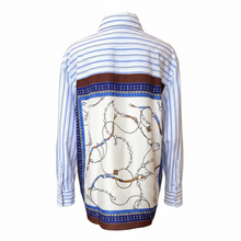 Load image into Gallery viewer, Robert Friedman Resy Blue Multi Stripe Shirt
