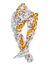 Load image into Gallery viewer, Franco Ferrari Brule Silk Chiffon Ruffle Scarf
