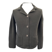 Load image into Gallery viewer, Gran Sasso Women Ribbed Cardigan Loden Green
