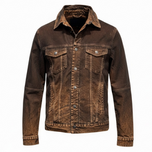 Load image into Gallery viewer, Teleria Zed Sawyer Velvet Overdyed Jacket Desert
