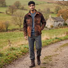 Load image into Gallery viewer, Teleria Zed Sawyer Velvet Overdyed Jacket Desert
