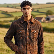 Load image into Gallery viewer, Teleria Zed Sawyer Velvet Overdyed Jacket Desert
