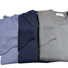 Load image into Gallery viewer, Gran Sasso Classic Merino Crew Neck Sweater Dusty Sage
