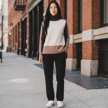 Load image into Gallery viewer, Aldo Martins Colorblock Turtleneck in Camel and Black
