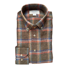 Load image into Gallery viewer, Hagen Sport Shirt Brown Open Plaid
