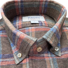 Load image into Gallery viewer, Hagen Sport Shirt Brown Open Plaid

