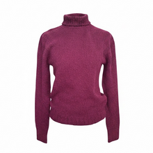 Load image into Gallery viewer, Scaglione Wool/Cashmere Blend Turtleneck Sweater Cranberry
