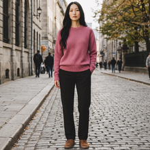 Load image into Gallery viewer, Scaglione Cashmere Creweck Sweater Rose
