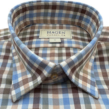 Load image into Gallery viewer, Hagen Sport Shirt Blue Check
