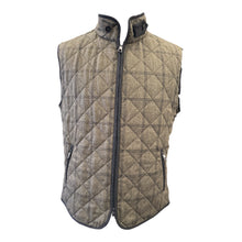 Load image into Gallery viewer, Waterville Theo Wool Plaid Quilted Vest - Olive

