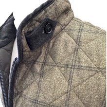 Load image into Gallery viewer, Waterville Theo Wool Plaid Quilted Vest - Olive
