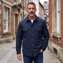 Load image into Gallery viewer, Manto Padded Nylon Overshirt Navy
