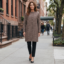 Load image into Gallery viewer, Ann Mashburn Reed Evening Coat - Leopard Jacquard
