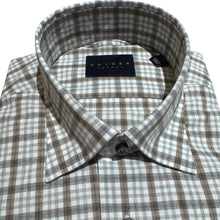 Load image into Gallery viewer, Calder Luxe Melange Poplin Check - Fog
