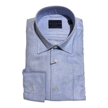 Load image into Gallery viewer, Calder Luxe Italian Jacquard Tonal Glen Plaid Blue
