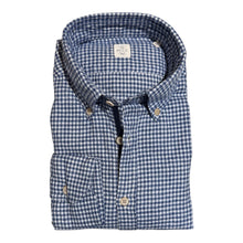 Load image into Gallery viewer, GMF 965 Cotton Flannel in Blue Small Check
