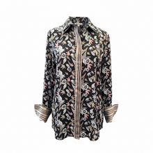 Load image into Gallery viewer, Camicetta Snob Viscose Blouse w/Tie Black
