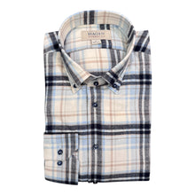 Load image into Gallery viewer, Hagen Sport Shirt Blue Open Plaid
