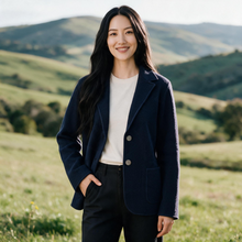 Load image into Gallery viewer, Base Boucle Jacket Navy
