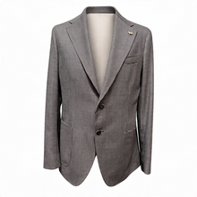 Load image into Gallery viewer, Tombolini Tan Microcheck Wool Jacket

