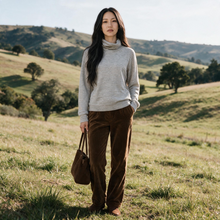 Load image into Gallery viewer, Anne Claire Striped Turtle Neck Sweater - Sand
