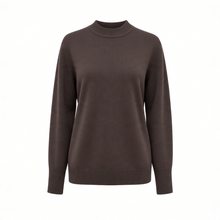 Load image into Gallery viewer, Purotatto Round Neck Cashmere Sweater - Chocolate
