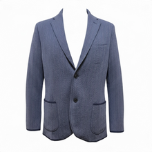 Load image into Gallery viewer, Emanuel Berg Premium Jacquard 2 Button Swacket Dark Blue
