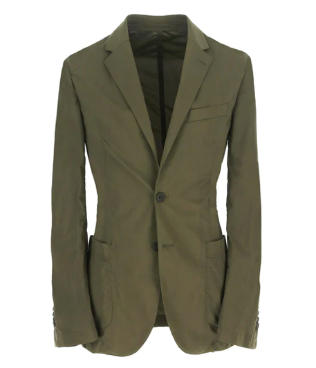 LBM Garment Dyed Cotton/Linen Jacket Olive