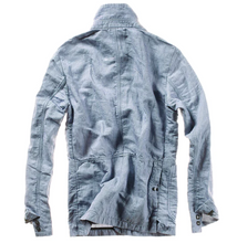 Load image into Gallery viewer, Relwen Linen Trap Blazer Pale Blue

