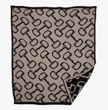 Load image into Gallery viewer, I2G Equestrian Horse Bits Reversible Throw
