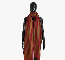 Load image into Gallery viewer, MRow Fine Wool Stole Striped
