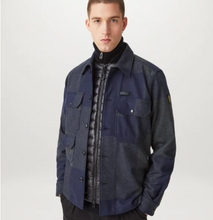 Load image into Gallery viewer, Belstaff Forge Overshirt Navy/Charcoal
